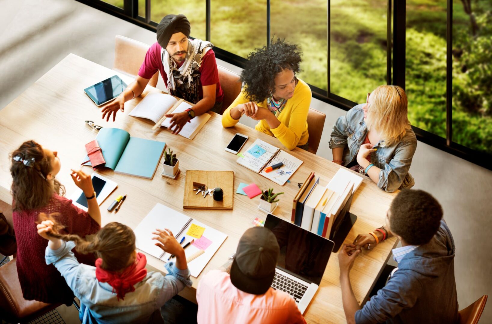 Diversity of Students Around Table